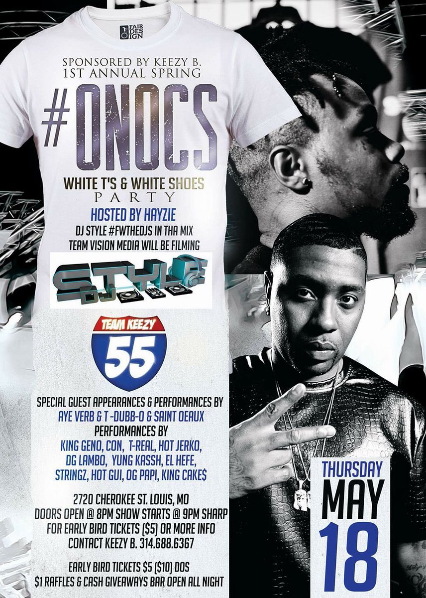 The 1st Annual White T's White Shoes Party is next Thursday! $5 for early bird tickets. bit.ly/2pt3tYx