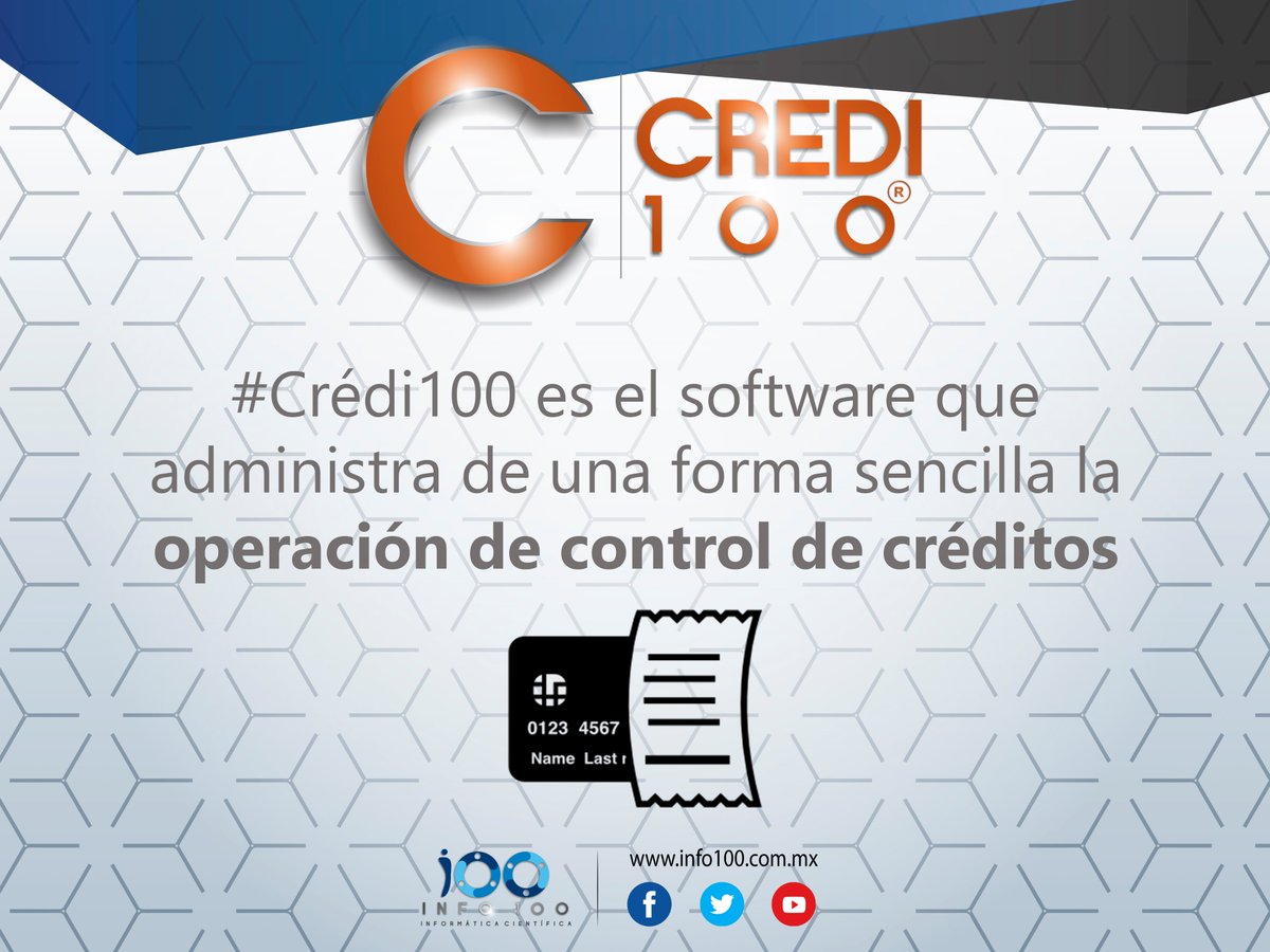 Info100's tweet photo. Si provees diferentes tipos de créditos, #Credi100 te facilitará tus actividades.Contáctenos al: 55668410 #Info100 #FelizMartes https://t.co/AjSra1g6Gj