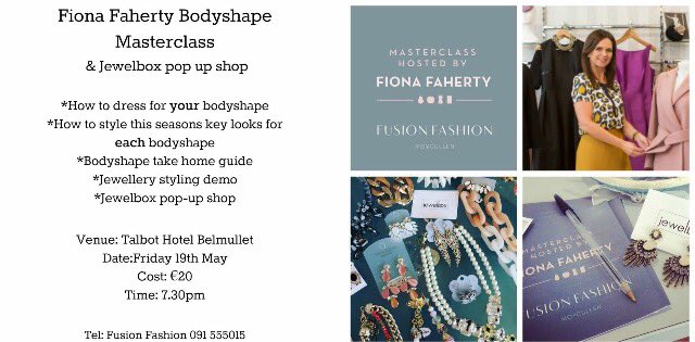 JewelboxIe's tweet photo. So excited for this event with @fusionfashion1 💕Fiona's bodyshape talks are amazing! There will be lots of fabulous Jewelbox Jewellery too 💕 https://t.co/Z7e8KAU4qC