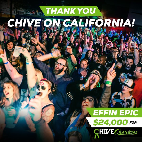 Wow, <a href="/CHIVEonCA/">CHIVE on CALIFORNIA</a>. Way to #BeTheTenPercent. THANK YOU! <a href="/ChiveNation/">Chive Nation</a> <a href="/theCHIVE/">theCHIVE</a>