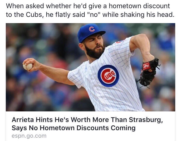 Kershiser77's tweet image. A little throwback post lol. #Arrieta #Cubs #ContractYear