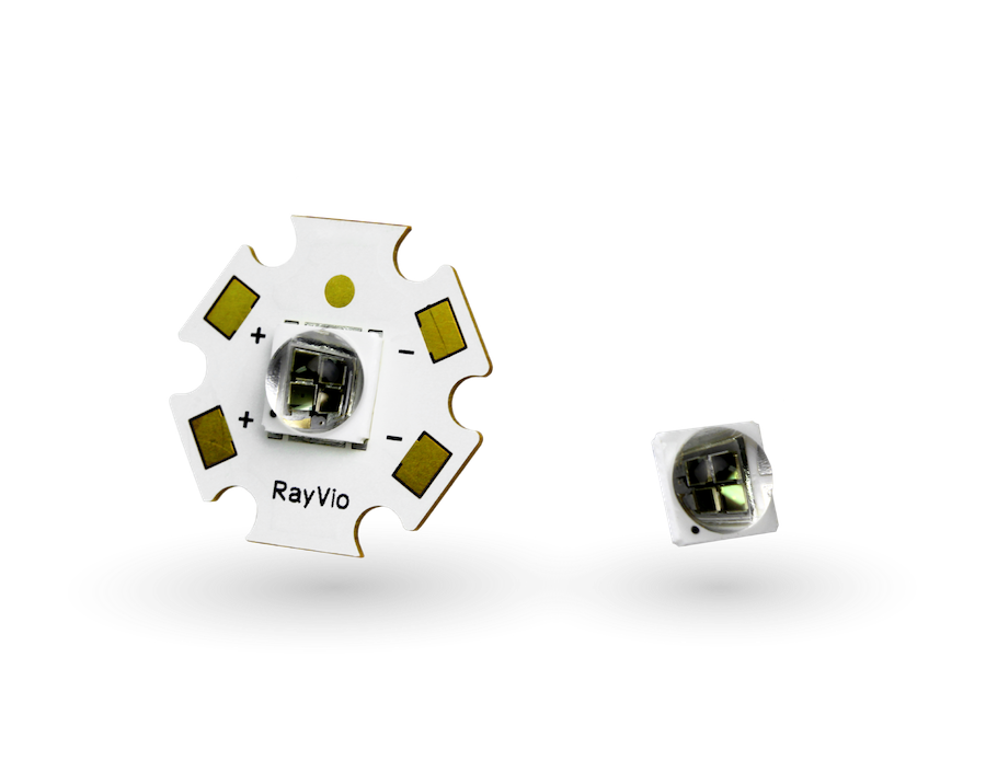 RayVio's tweet photo. 70mW XP Series UV-C LED output, lower forward voltage shipping in volume now. Get the latest datasheet here. https://t.co/2l4sXzTWQK https://t.co/MwE4VgGbpz
