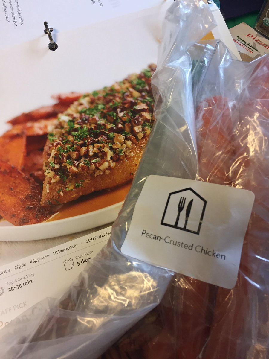 So excited for my first Home Chef delivery and meal! Reviews to come! <a href="/realhomechef/">Home Chef</a> #notacook #hopethisiseasy