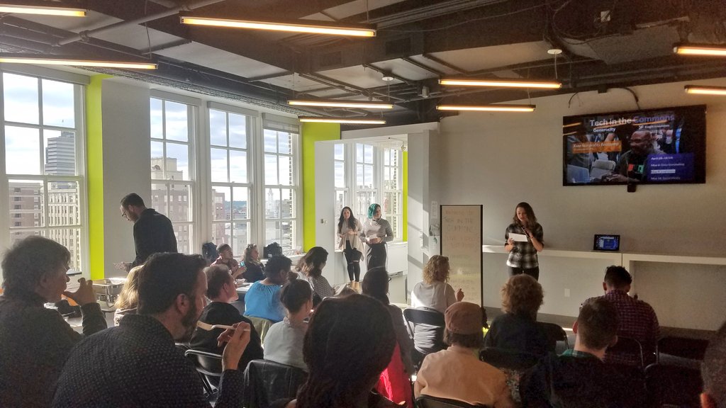 Generocity's tweet photo. 3! 2! 1!
🎬
We're ~rolling~ with our live video 🎥 bootcamp for nonprofits, featuring: @PhillyCAM @boomroomstudios @ming_media https://t.co/1rUrjWliwU