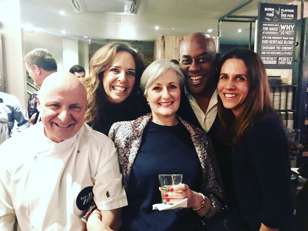 OrlaConstant's tweet photo. Brilliant night at the grand opening #Firezza Dean Street! Grazie Aldo @AldoZilli 🍾🍕💃 https://t.co/0QpWQN09ey