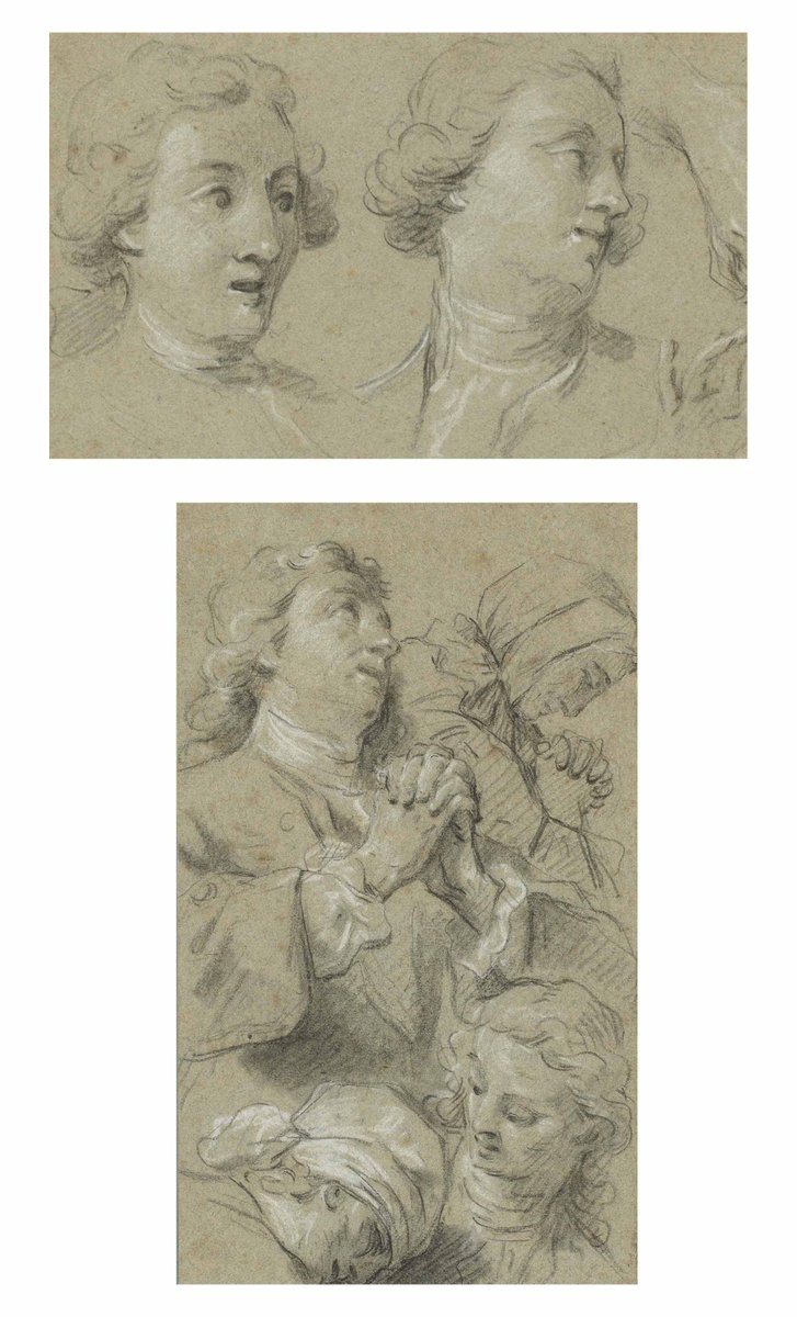 realjenshofmann's tweet photo. JEAN #RESTOUT (ROUEN 1692-1768 PARIS) - etude d'hommes et de femmes priant; deux têtes d'hommes et études subsidiaires de mains
christie´s https://t.co/R2ErnJu42E
