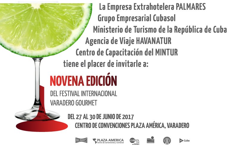 Cada vez menos días, te invitamos a participar
#VaraderoGourmet 2017, esta vez la Cotelería Gourmet Cubana Criolla.
#Palmares_SA
#Havanatur