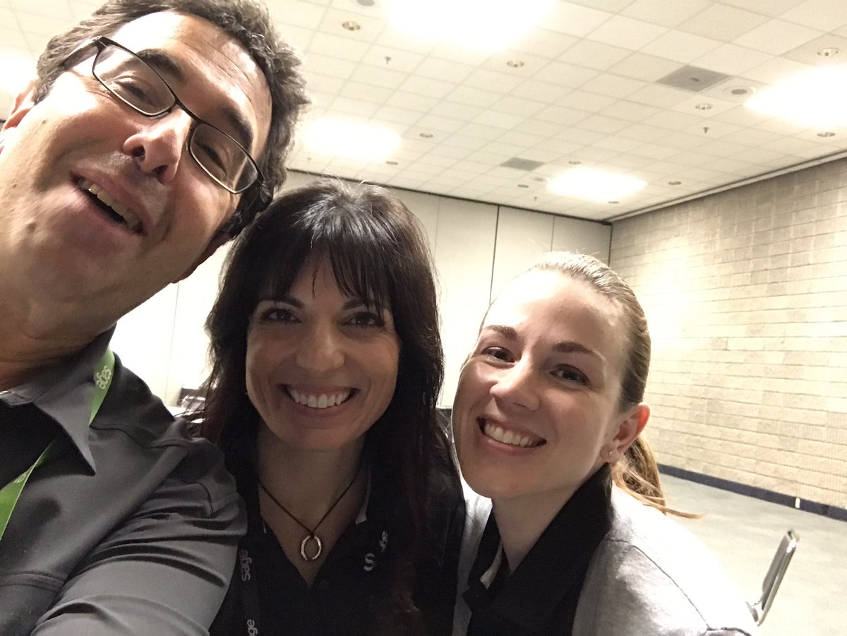 barrymoltz's tweet photo. Great to be back at #sagesummit with two of my favs https://t.co/w7YZwTOf3H