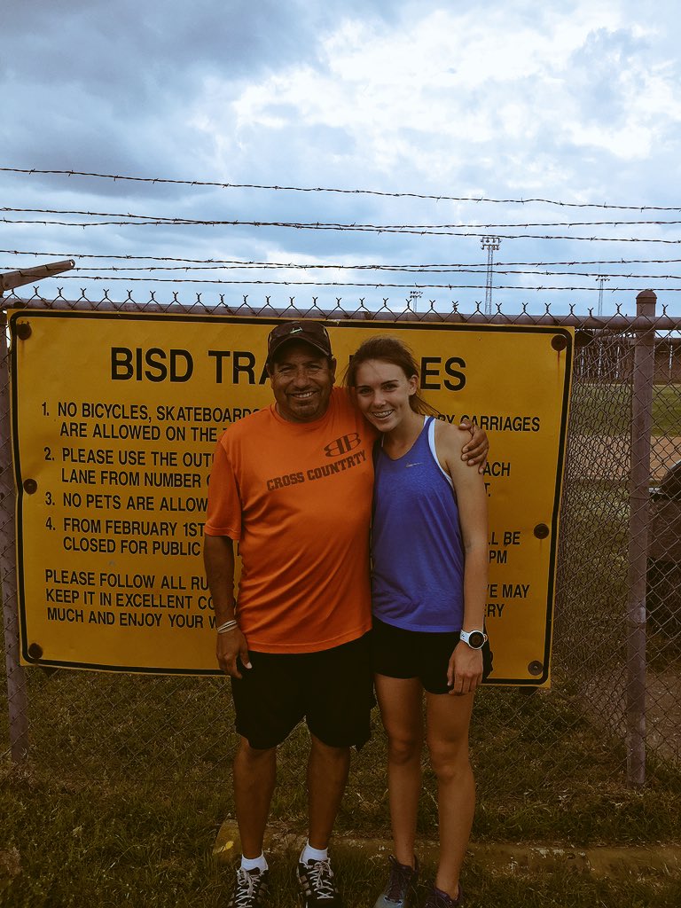 LadyDogPride's tweet photo. There are no words!  Last practice at our track with this awesome young lady!  #willbemissed #LadyDogPride #AllHeart #ImcomingBaylor ❤️❤️❤️! https://t.co/ka3PF8nrue