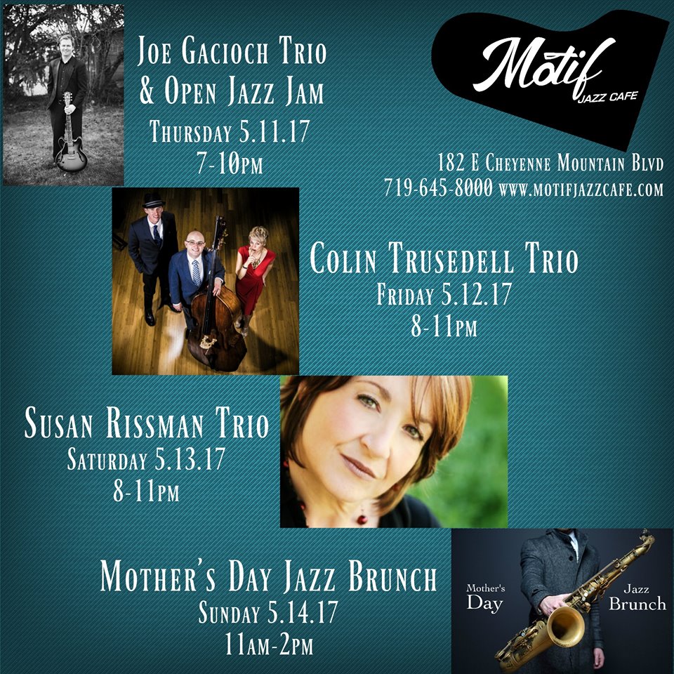 Come by this weekend for another AMAZING lineup of musicians at Motif Jazz Cafe!