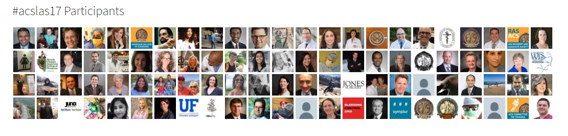 TomVargheseJr's tweet photo. Thanks to everyone who made @AmCollSurgeons #ACSLAS17 a success.
Learned so much from this amazing community!
Analytics from @symplur https://t.co/qN5yeVJ913