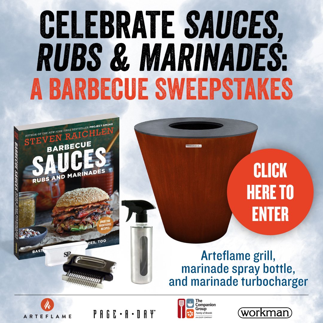 Celebrating <a href="/sraichlen/">Steven Raichlen</a> new book; Barbecue Sauces, Rubs and Marinades with a #sweepstakes! Enter for a chance to win bit.ly/2pPtUJZ