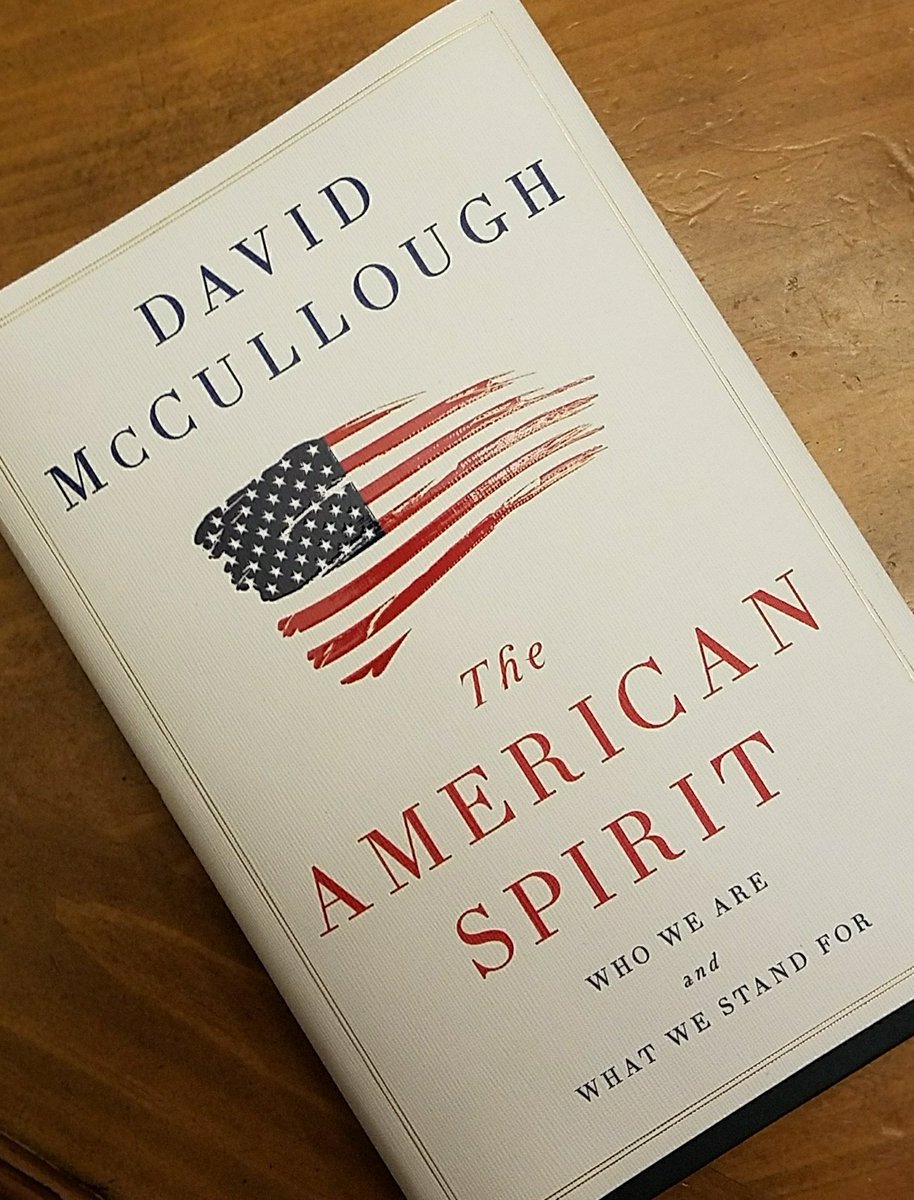 pguzman89's tweet photo. Reading David McCullogh's collection of speeches, The American Spirit. A reminder of "Who We Are and What We Stand For" #UShistory #USvalues https://t.co/FHnwo0jJi8