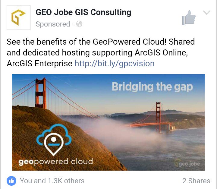 GEOjobeGIS's tweet photo. 1.3K people can't be wrong :0)
#geopoweredCloud #arcgis #cloudTech
https://t.co/PBj6Z69MJT https://t.co/y5cjSCiMwA