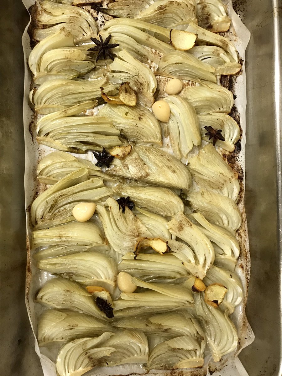 Winter fennel for tonight's new dish. Mustard honey pork crackling sweet potato mash #bondi