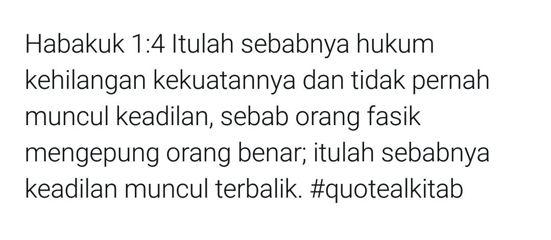 Hukum kehilangan kekuatannya sebab orang fasik mengepung orang benar