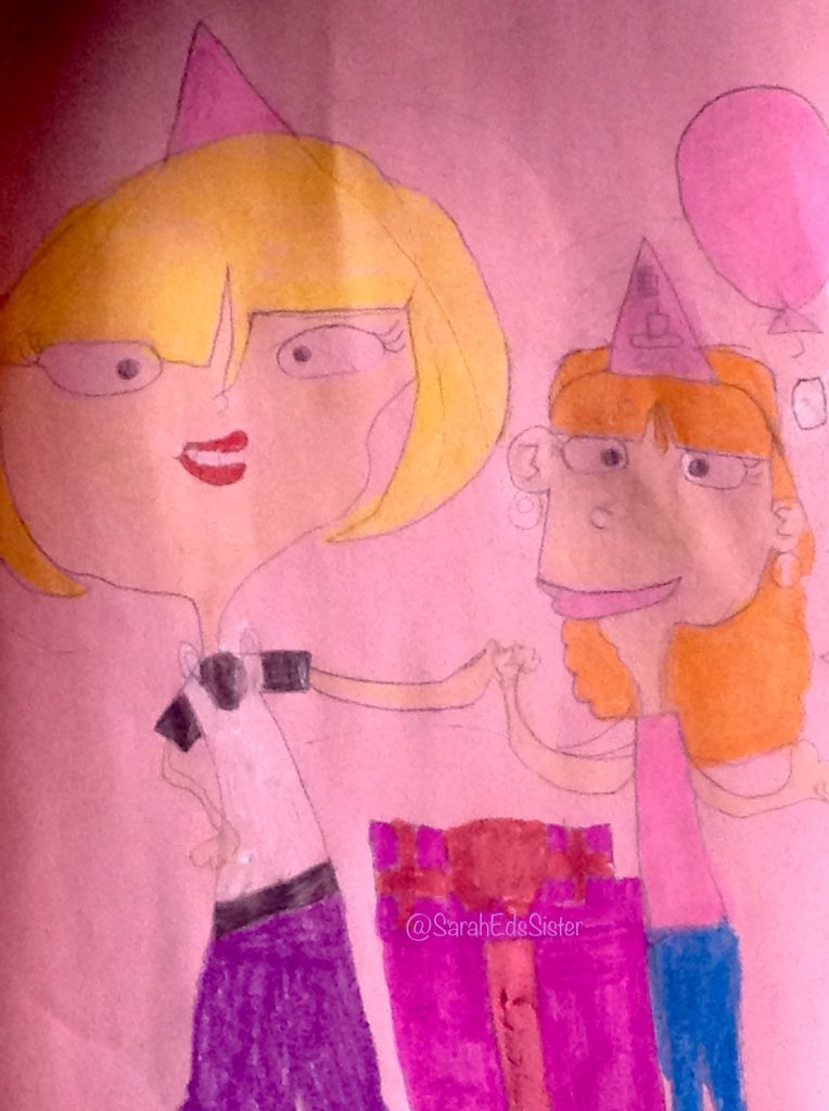 SarahEdsSister's tweet photo. Guess whose birthday is it! Jimmy and Naz through me such a great party I just HAD to draw about it:)

RT to say Happy B-Day https://t.co/qm2I8lZHoj