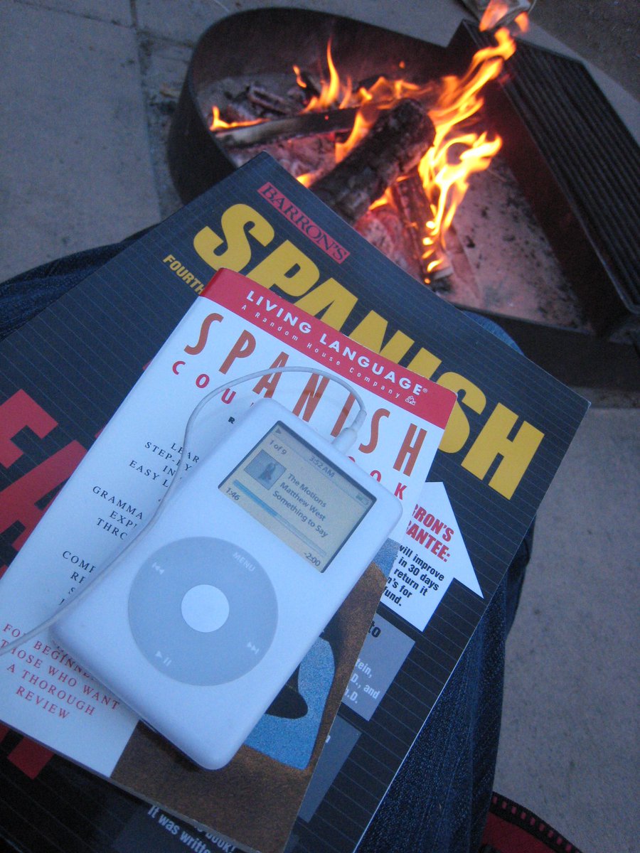 BPerzanowski's tweet photo. Photos from 2nd road trip, June 2009. Love #Ridgway SP. Spanish, @RobinSharma, campfire, and look at size of #iPod #Good8Years #TheMotions https://t.co/B8VrhYjrOD