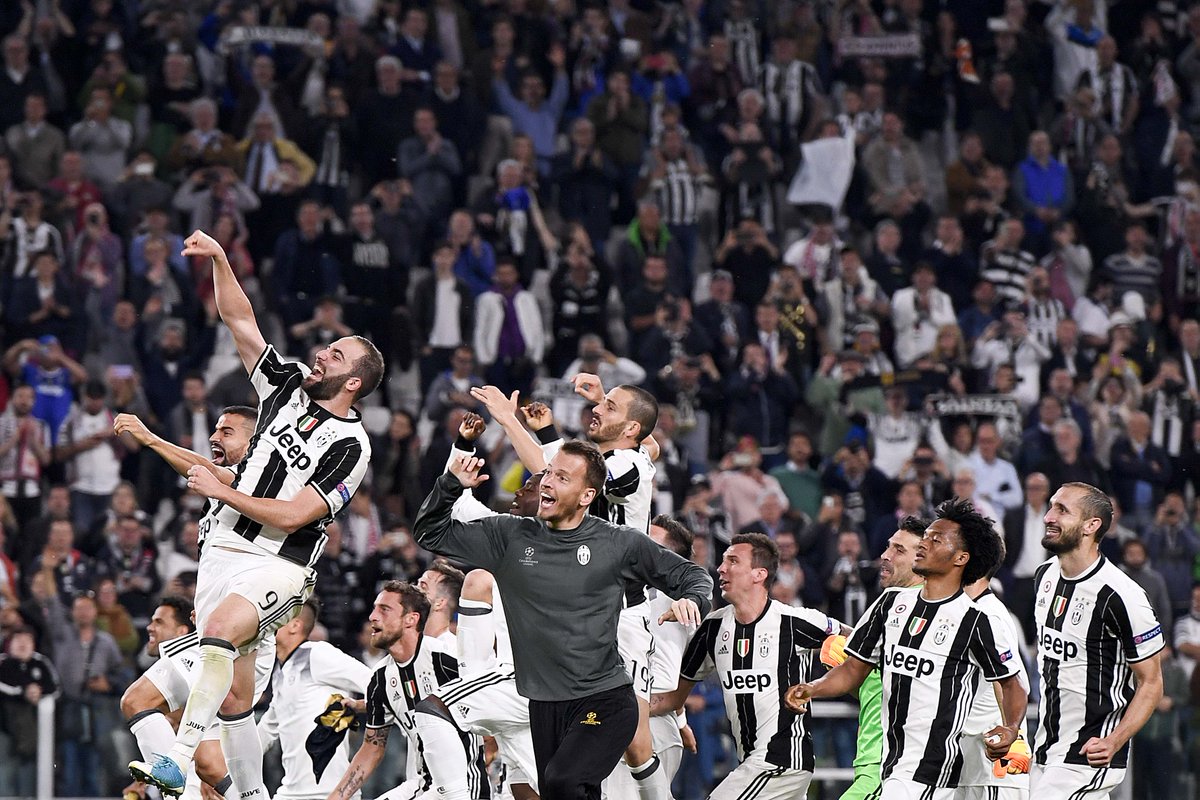 juventusfcen's tweet photo. What it looks like to reach a @ChampionsLeague final πππ
πΈπΈ π https://t.co/qjrT98VqkS βͺοΈβ«οΈ #ItsTime #JuveASM https://t.co/GrGCH2DMwp