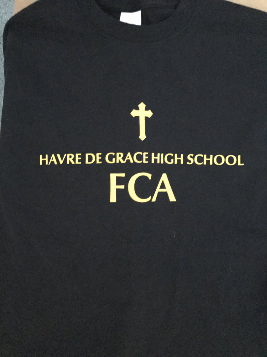 HdGFCA's tweet photo. FCA shirts are in.  Thanks to Mrs Dean for her kind and generous donation.  Pick up your T Shirt tomorrow morning at our huddle, 7:05am. https://t.co/3KRd4ZYnmI