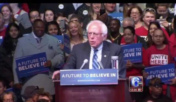 sunydonthetrack's tweet photo. One year since we skipped parcc to support our baby Bernie in person @BernieSanders still feeling the bern #trumpusuck https://t.co/5wVpdFx0WE