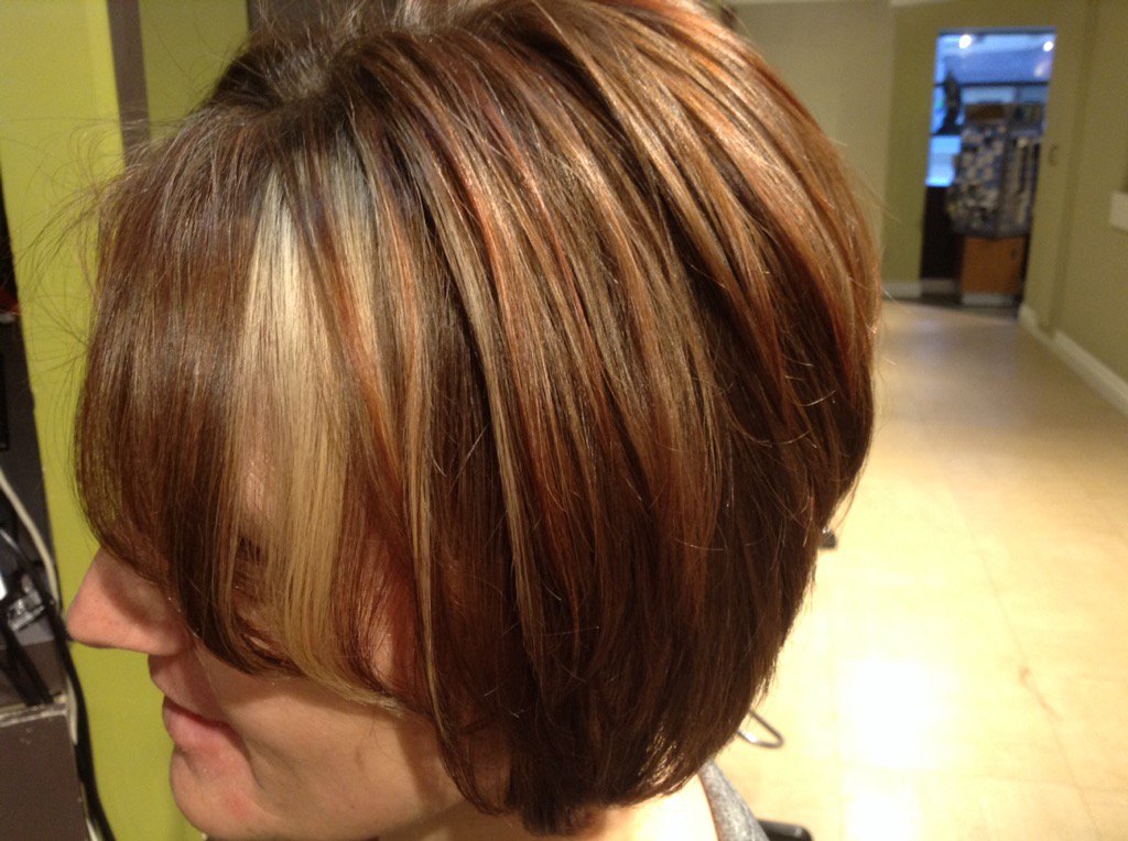 #allergic to hair colour? Try dimensional #cap #highlights  This client is thrilled with the results!  <a href="/Goldwell/">GOLDWELL</a>