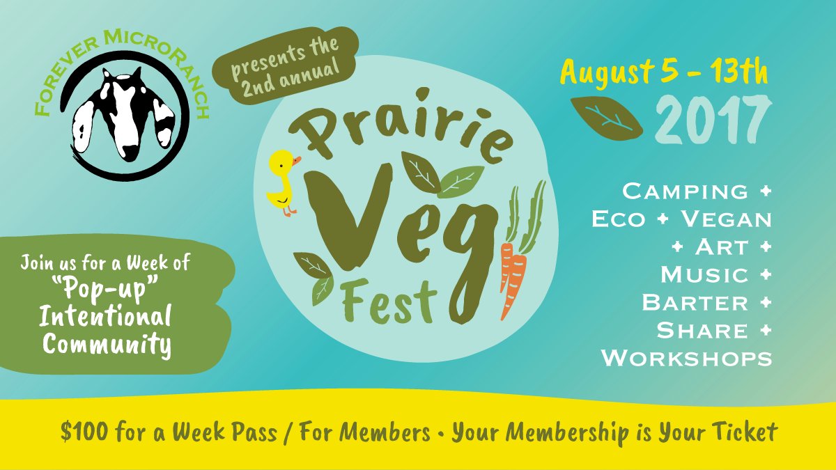 TheMicroRanch's tweet photo. 2nd Annual #PrairieVegFest
Mark your calendars!
https://t.co/BFCcgY1JmM
#vegan #sustainability
@SaskOutdoors @VeganSupply @TheGayVegans https://t.co/xtj1pbSd4j