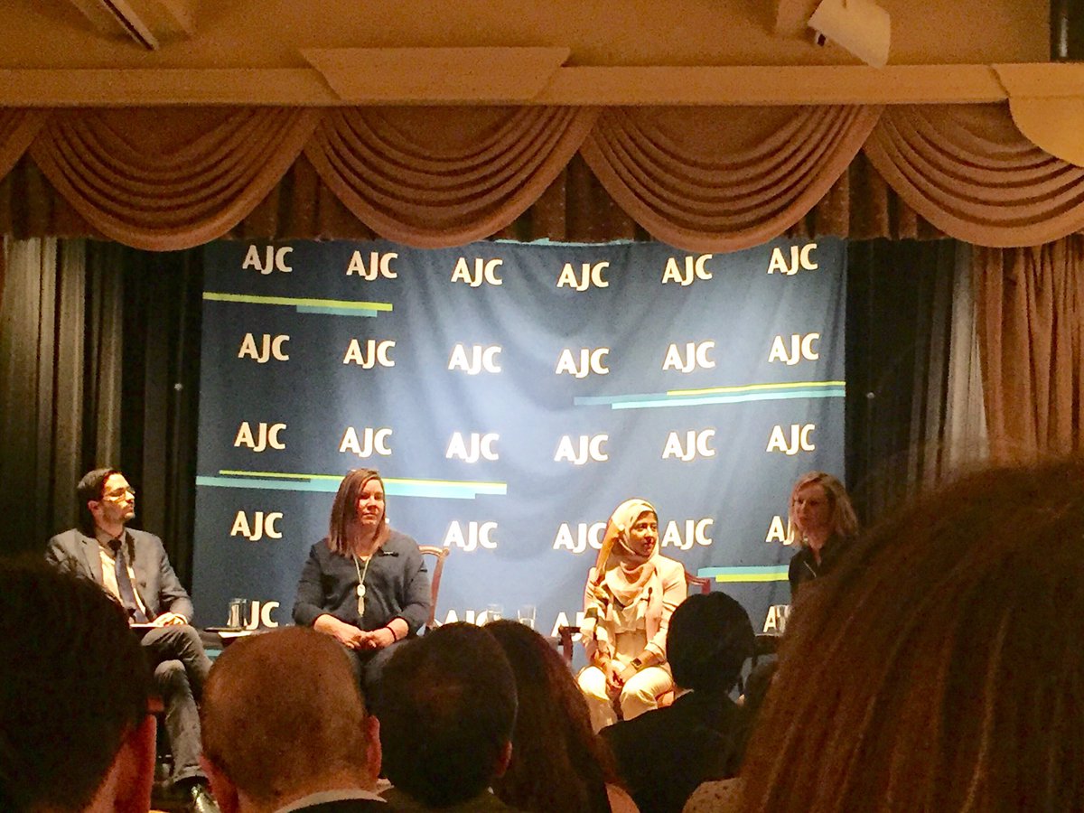 tami24's tweet photo. The panelists for this @AJCGlobal @ajcaccess #youngdips discussion on #digitaldiplomacy are all #ladiesincharge. Love it! https://t.co/PkbNe0bCYN