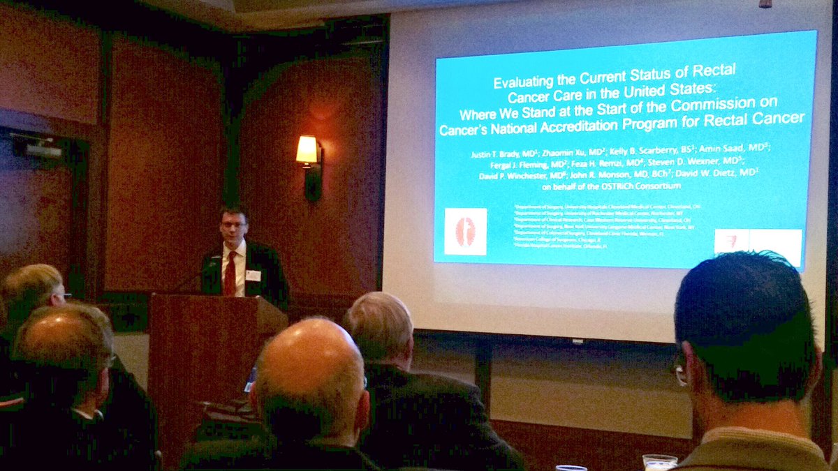 @JustinBtheMD presenting on upcoming accreditation program for rectal cancer, nice job! <a href="/CleveSurg/">Cleveland Surgical</a> #colorectalsurgery