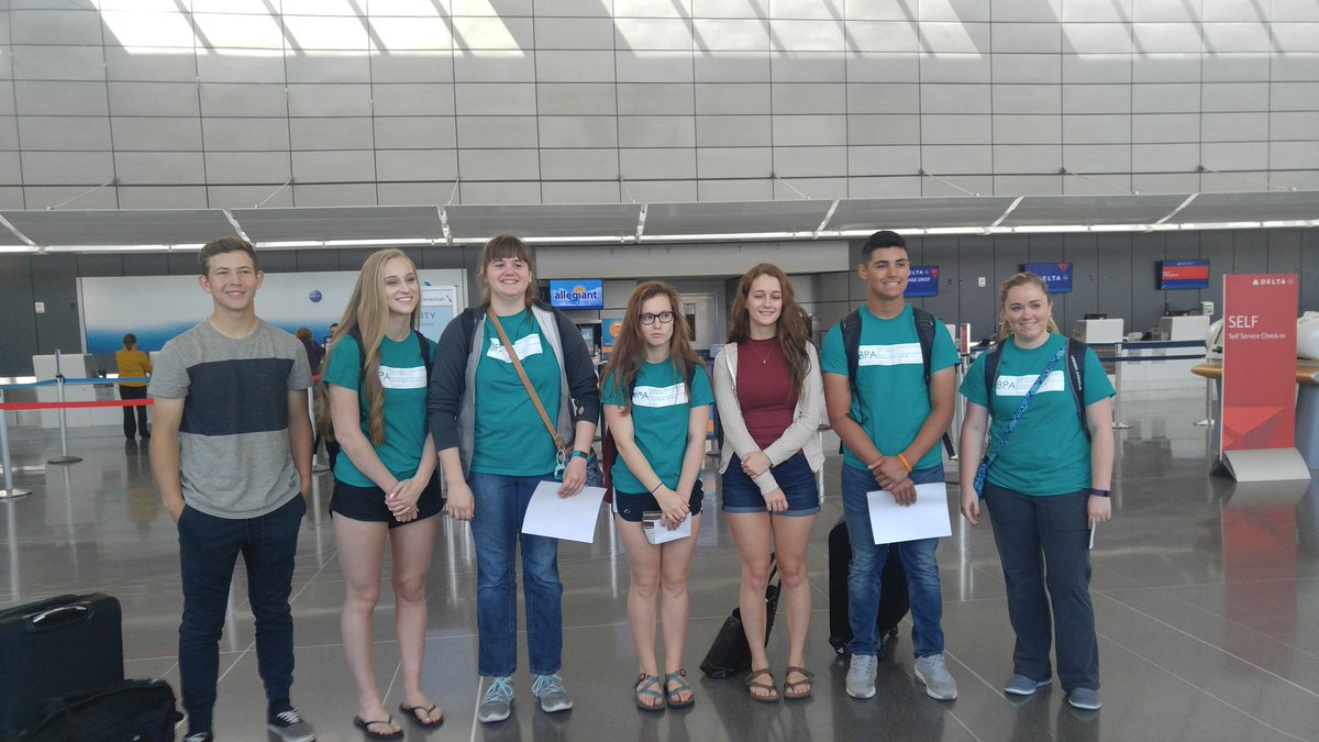 JessicaDhority's tweet photo. NHS BPA Students headed to Nationals today! #placetobe373 #railerpride https://t.co/TlOxnpGYcZ