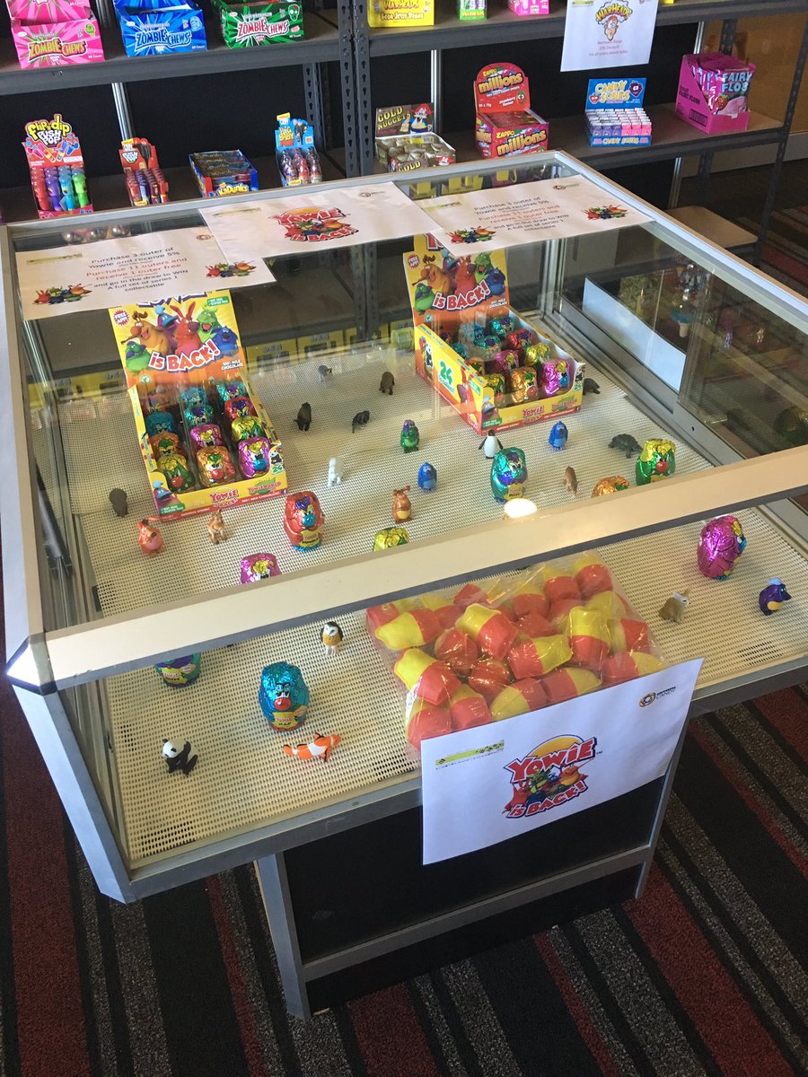 Great use of our brand new display cabinet. Apparently this stuff is the next big thing #yowie #baldwin17