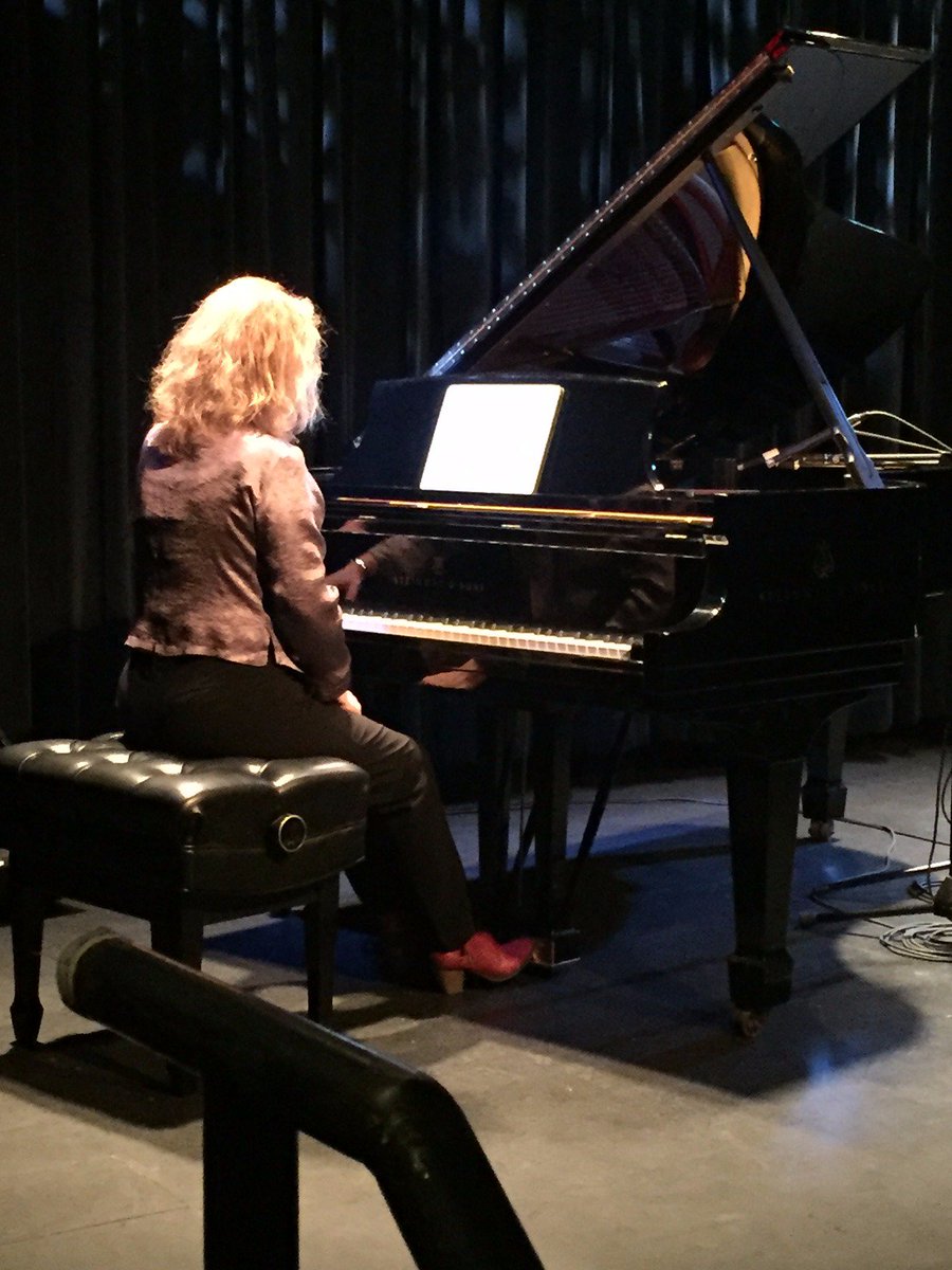 SymphonySpace's tweet image. .@lisapianomoore prepares to play #JohnLutherAdams  #FuseProject