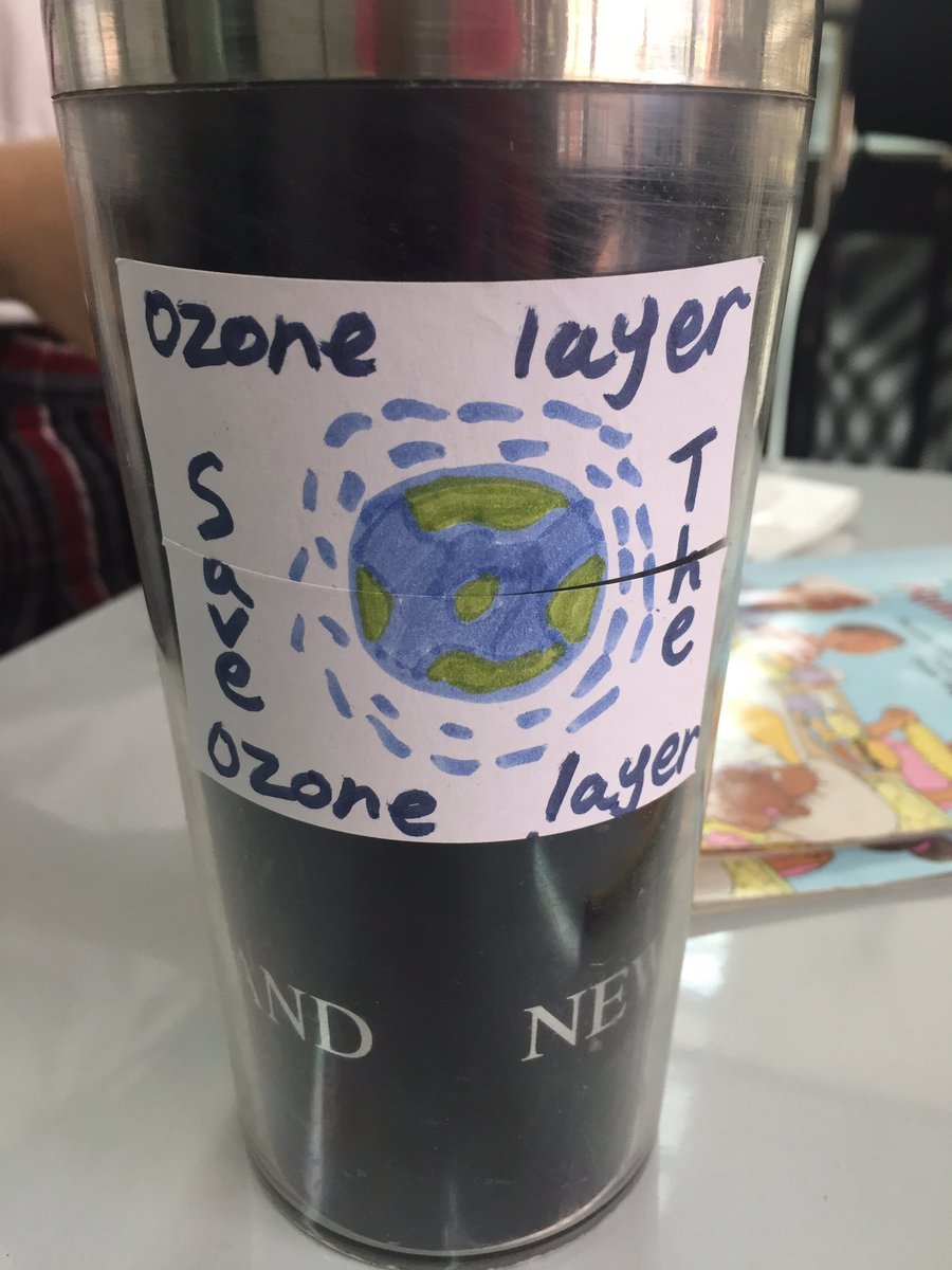 sarahfitz1985's tweet photo. This G4 student made stickers to help start conversations about small actions we can take to protect the ozone layer #mycisb #pyp #action https://t.co/n0tidscPmA