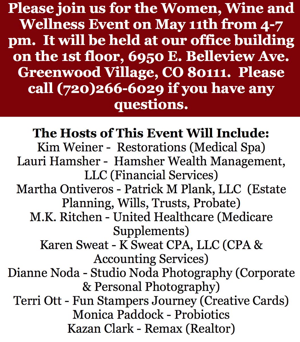 Restore303's tweet image. #women #mothersday #greenwoodvillage #colorado Come Join US! Drink and eat and mingle! #skincare and #advice from Pros.