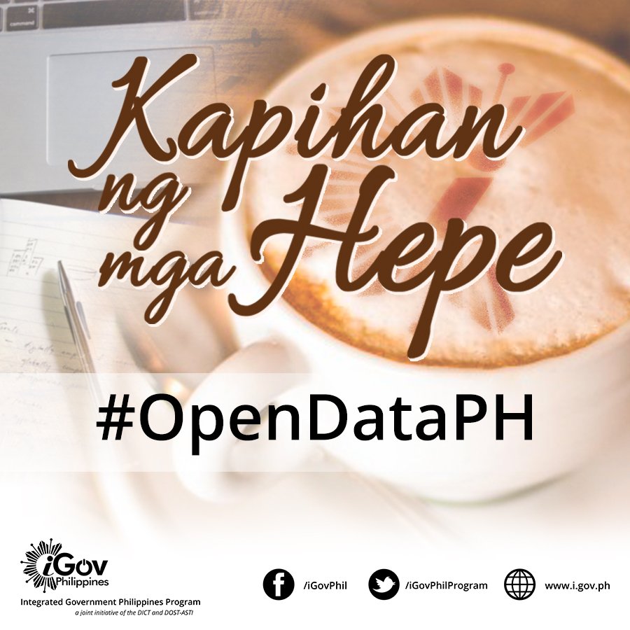 iGovPhilProgram's tweet image. A group of government Chief Information Officers will meet today for a Kapihan to discuss updates on Open Data Philippines. #OpenDataPH