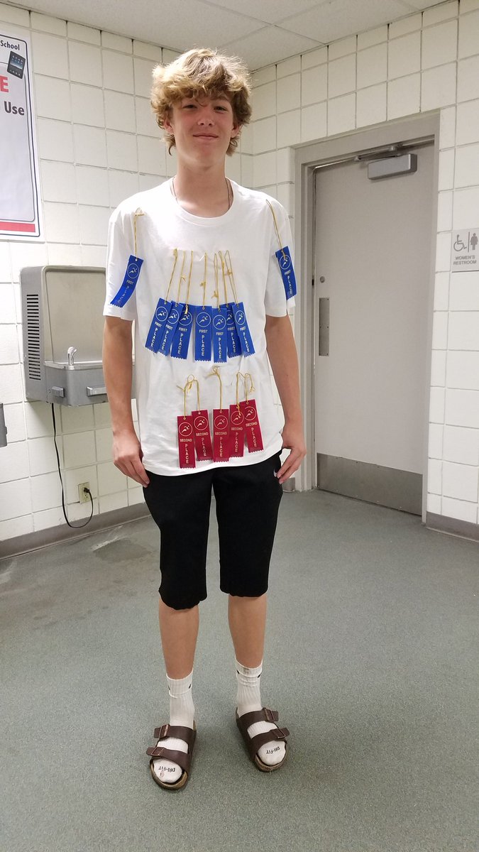 He's wearing his <a href="/PRT_Huskies/">Prairie Trail</a> pride on his sleeve.....or shirt. #tracktheoriginalsport #PRTfamily