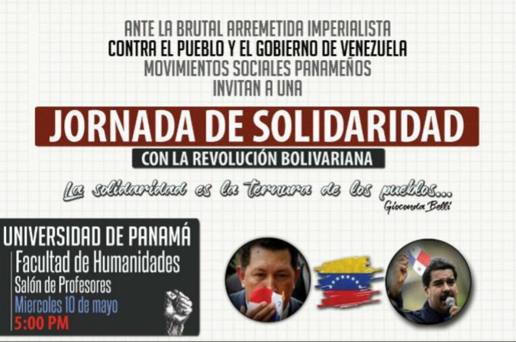 cefernandezc's tweet photo. @willycochez Lamentable que la universidad de Panamá ceda sus espacios para promover la narcodictadura de Maduro https://t.co/FtfLBQePRP