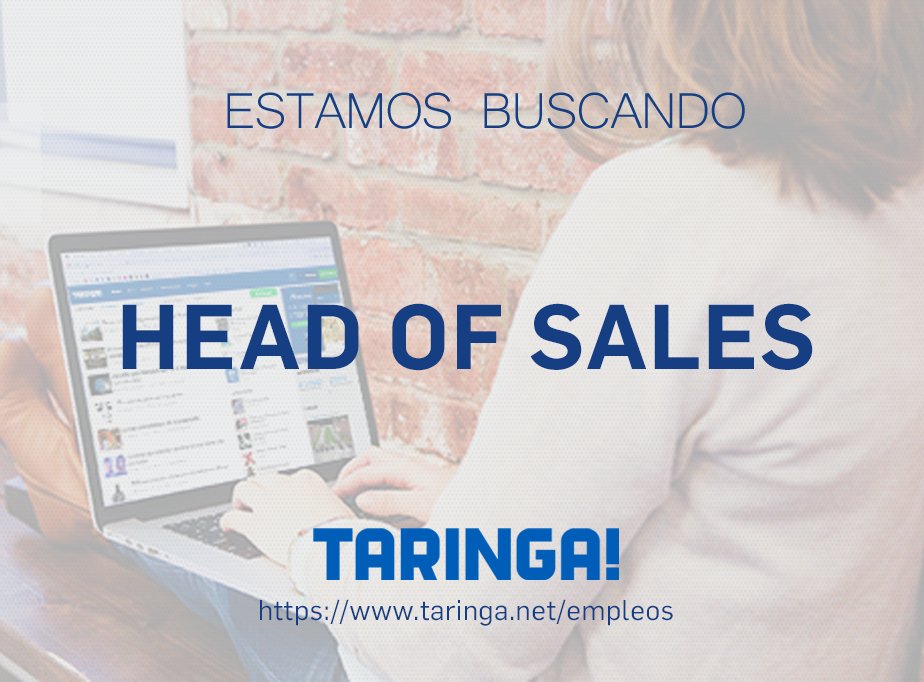 deoleotony's tweet photo. #Buscamos Head of sales para llevar adelante la ejecución de las ventas e... https://t.co/3X0RRN4wTw by #taringa via @c0nvey https://t.co/IYRTxvheBW