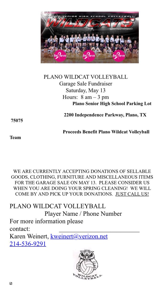 Plano Volleyball On Twitter Please Come Out And Support Your
