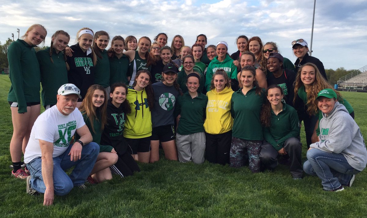 WBCoachWallace's tweet photo. Celebrated our wonderful seniors &amp; many PRs at our last home meet of the season. Proud of our Lady Warriors! @WarriorsWB @calista_marie23 https://t.co/UR2bQybAWy