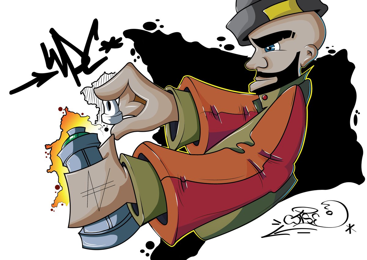 wiseone997's tweet photo. #character #graffiti #digital #ilustrator #graffiticharacter #spray #wetpaintcrew #wise97 #boy #cap #fatcap #montana #molotow #flame https://t.co/hIczoJteaT