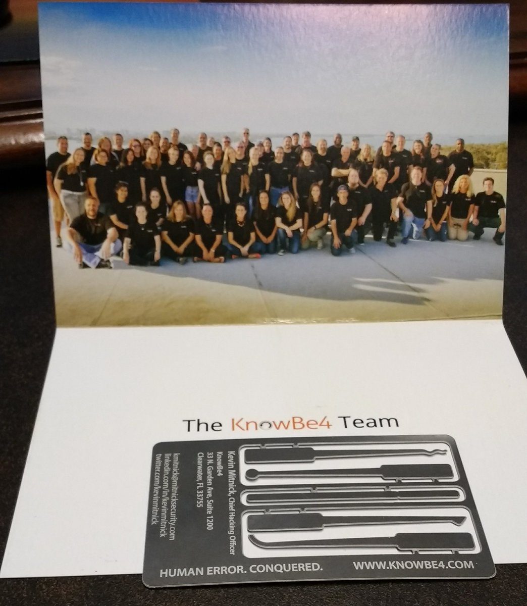 hexaddict's tweet photo. Thanks, @KnowBe4! https://t.co/n54NQ7Crm6