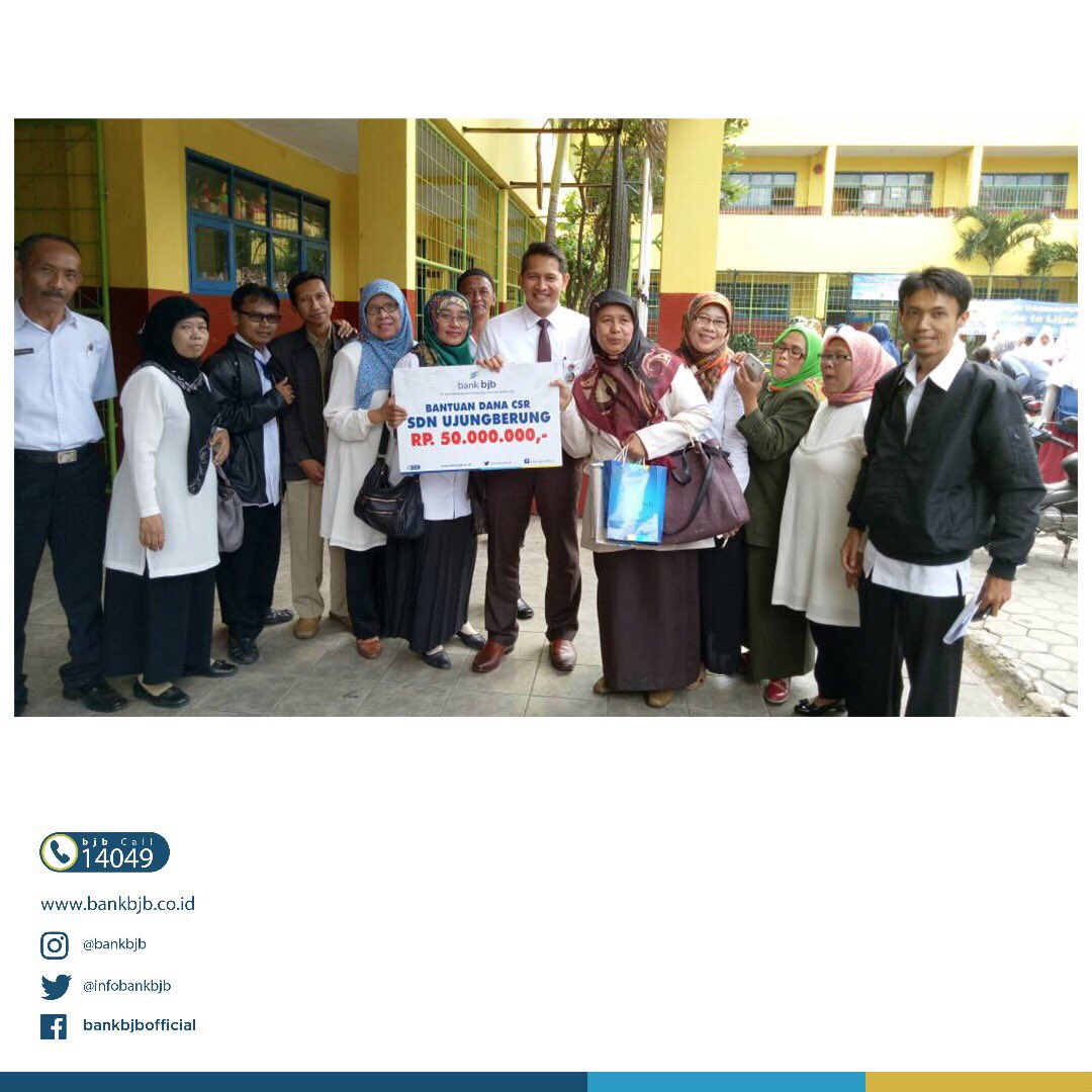 bank bjb memberikan Bantuan Dana (CSR) untk Pembangunan Masjid &amp; LAB.PAI senilai Rp50.000.000,- kpd SDN Ujungberung
#bankbjb #bjbNews