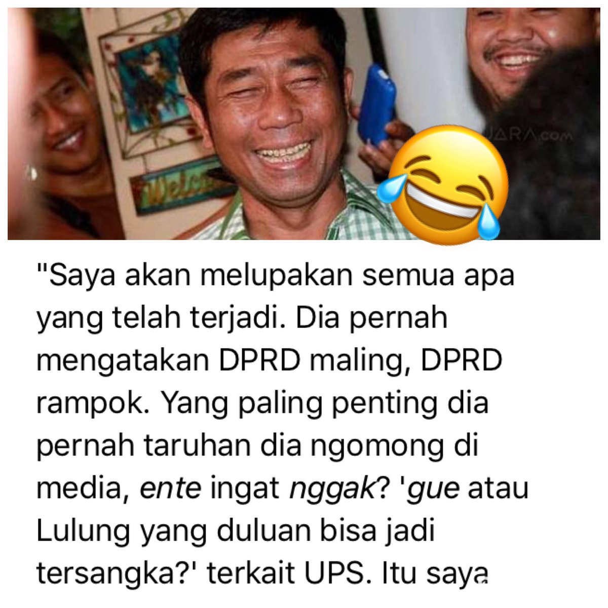 TjapNona__'s tweet photo. Pak Aji bisa aje 😂😂😂
#AhokNapi https://t.co/2gHM8diS3M
