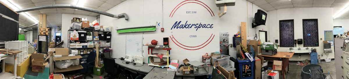 MkrspaceSTEM's tweet photo. New Digs for the #Makerspace in 2017-18 #shareCVMS #thisiswhycvms https://t.co/sXpKhWrH7N