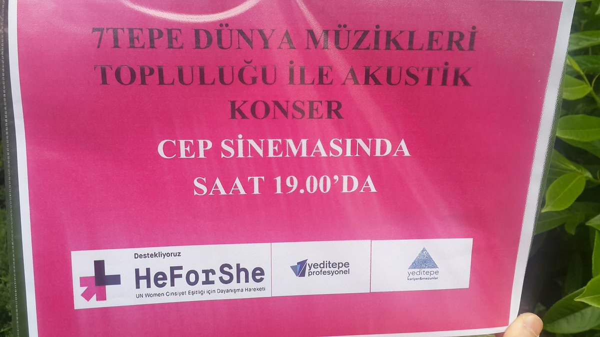 7Tepe Dünya Müzikleri Topluluğu ile Akustik Konser Cep Sinemasında Saat 19.00'da ! Herkesi bekliyoruz !!!!