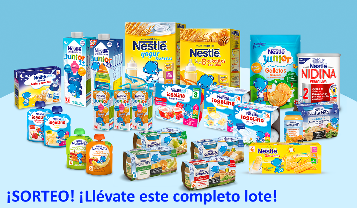 30y_ymama's tweet photo. Sorteo @NestleBebe Llévate este lote indicando que te apuntas y en la red o redes que nos sigues. Más información ➡️ https://t.co/g4vnDfmvGg https://t.co/btRtPdoMNK
