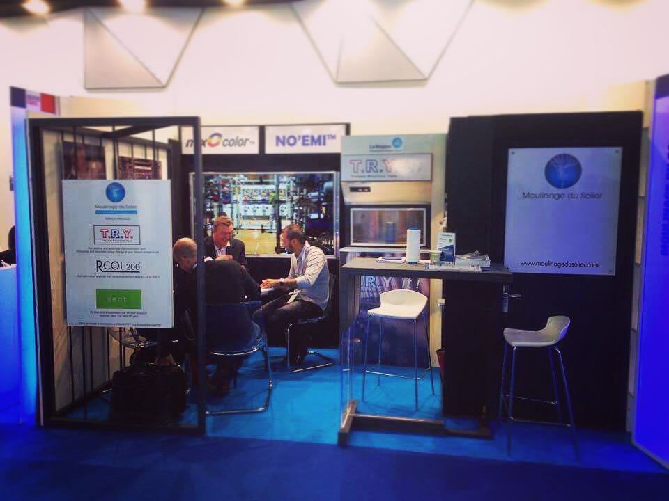 43Media's tweet photo. Et le voilà ! Le nouveau #standexposition du Moulinage de Solier, visible au @messefrankfurt pour le Salon du #tec… https://t.co/tyPr6oaOHL https://t.co/LokerZZ83v