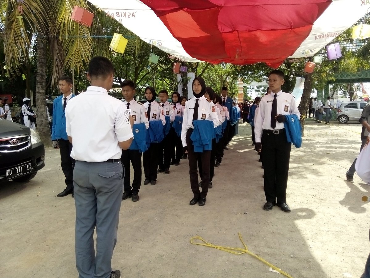 Selamat datang SMKN 1 Jeneponto di hari kedua Lomba Gebyar Aksi Kepaskibraan Chapter 5 #GERAKCHAPTER5