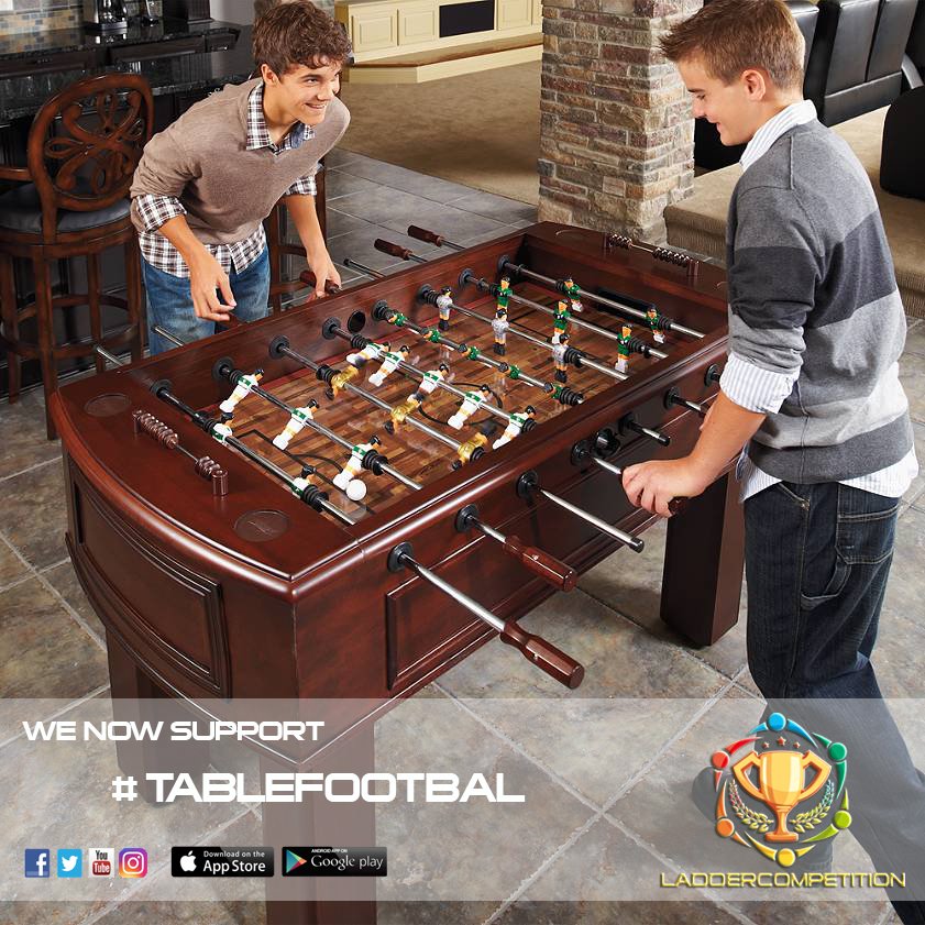We now support Table Football!! Join or create your own competition now!
#tablesoccer #tablefootball